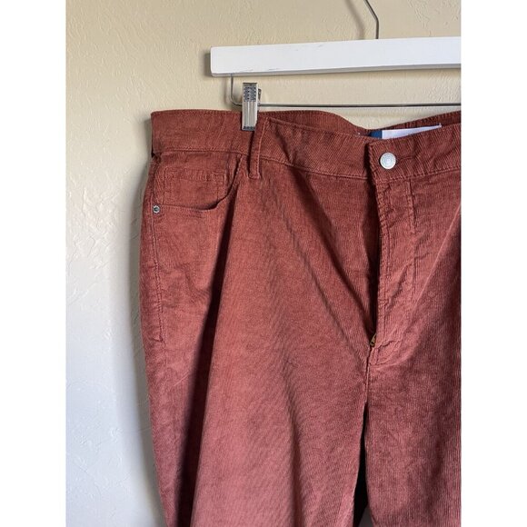 Old Navy Rust Orange Extra High-Rise Kicker Bootcut Secret Smooth Pockets Pants - Picture 4 of 8